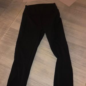 lululemon black wunder under 23’ barely worn